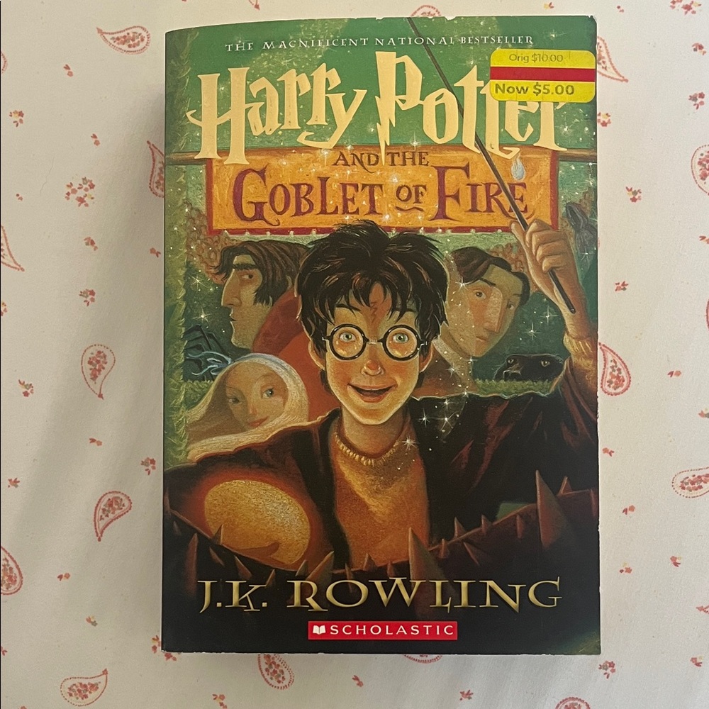 Scholastic Harry Potter and the Goblet of Fire - Green and Gold Cover